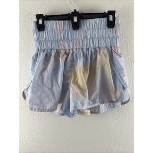 FREE PEOPLE FP MOVEMENT the way home shorts high rise lined athletic colorful M